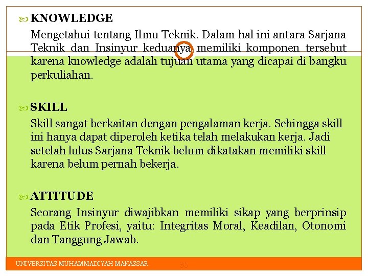  KNOWLEDGE Mengetahui tentang Ilmu Teknik. Dalam hal ini antara Sarjana Teknik dan Insinyur