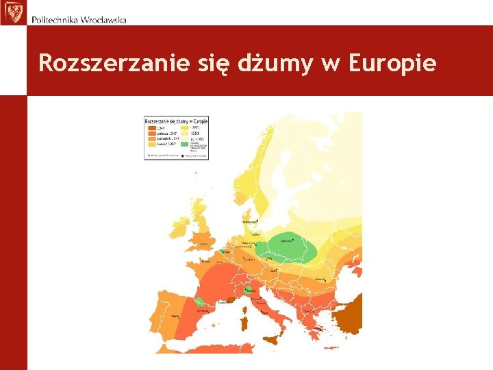 Rozszerzanie się dżumy w Europie 