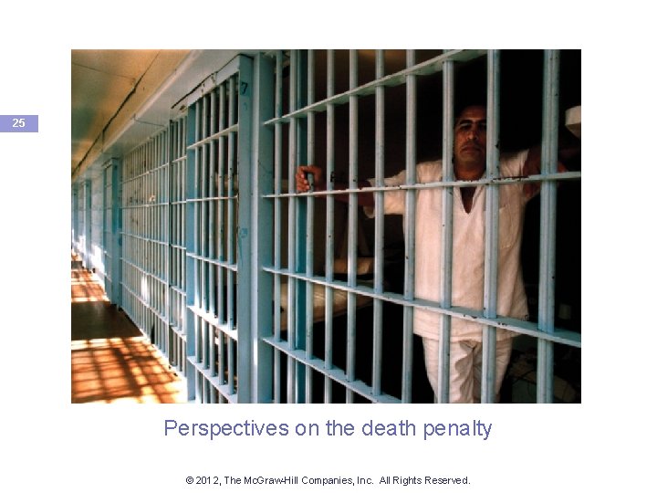 25 Perspectives on the death penalty © 2012, The Mc. Graw-Hill Companies, Inc. All