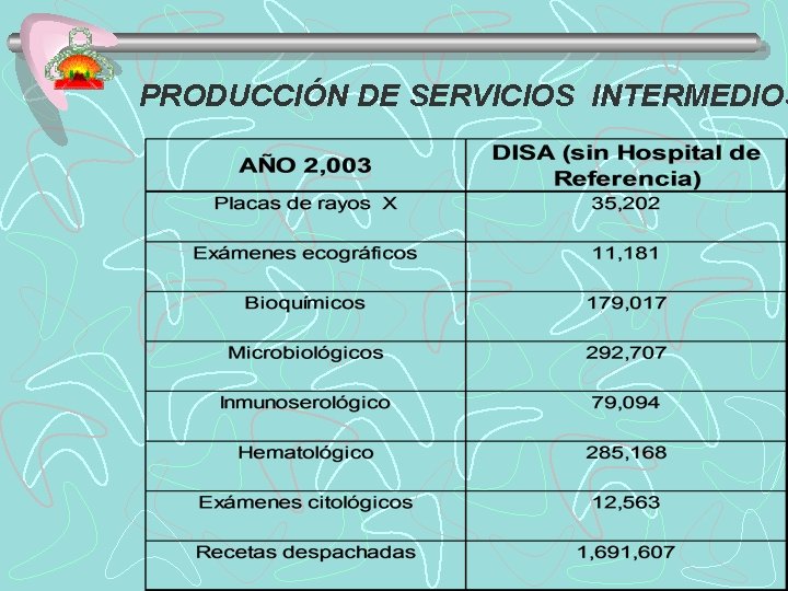 PRODUCCIÓN DE SERVICIOS INTERMEDIOS 