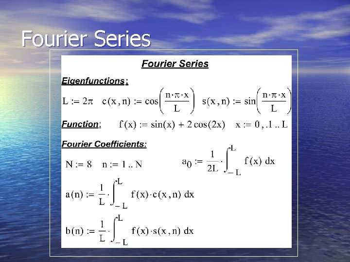 Fourier Series 