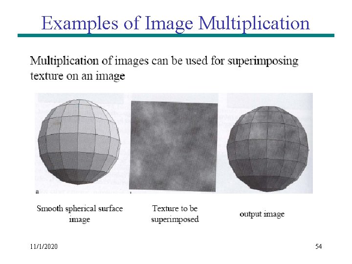 Examples of Image Multiplication 11/1/2020 54 Examples of Image Multiplication 11/1/2020 54