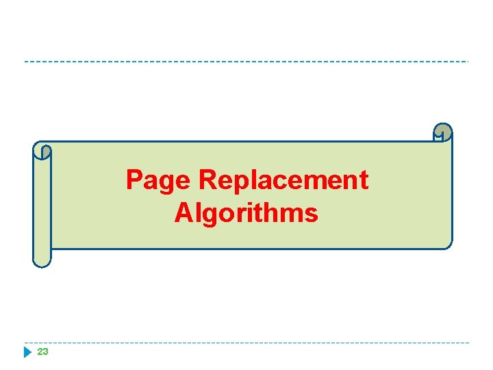 Page Replacement Algorithms 23 