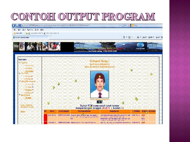 CONTOH OUTPUT PROGRAM 