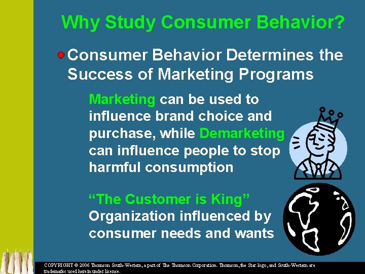 Why Study Consumer Behavior? Consumer Behavior Determines the Success of Marketing Programs Marketing can