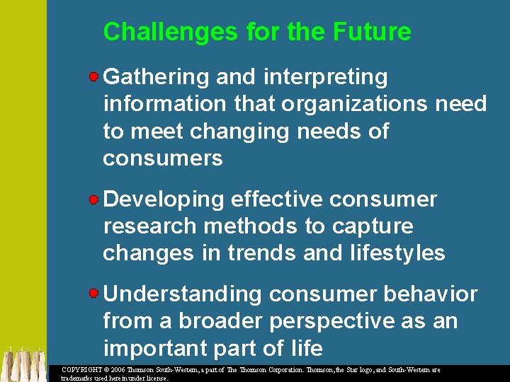 Challenges for the Future Gathering and interpreting information that organizations need to meet changing