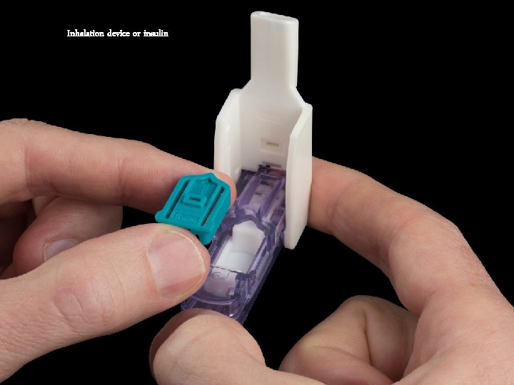 Inhalation device or insulin 