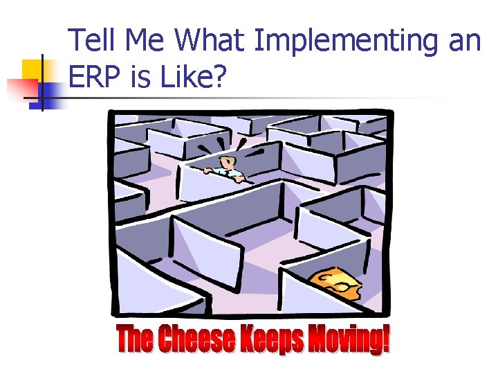 Tell Me What Implementing an ERP is Like? 