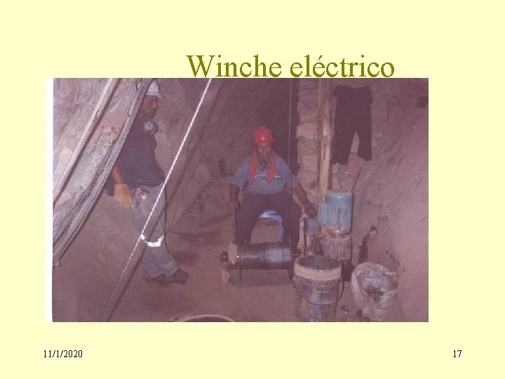 Winche eléctrico 11/1/2020 17 