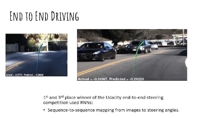 End to End Driving 
