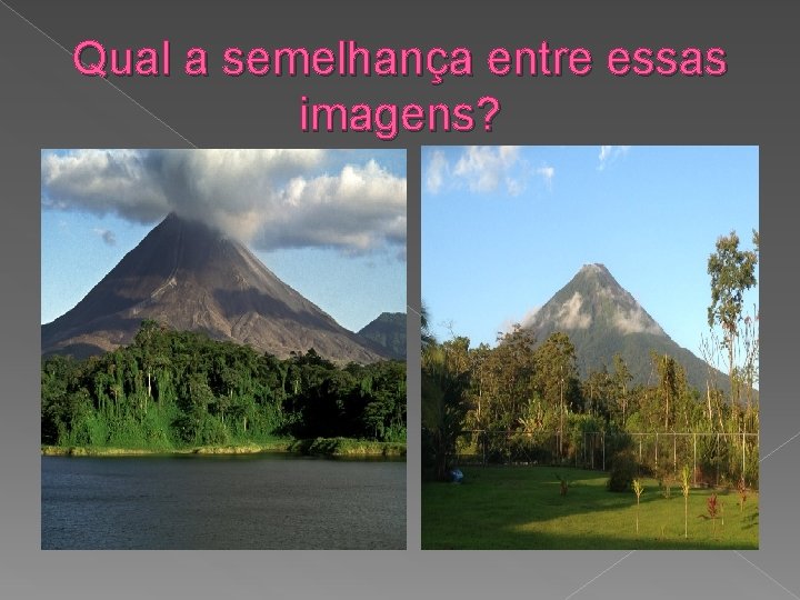 Qual a semelhança entre essas imagens? 