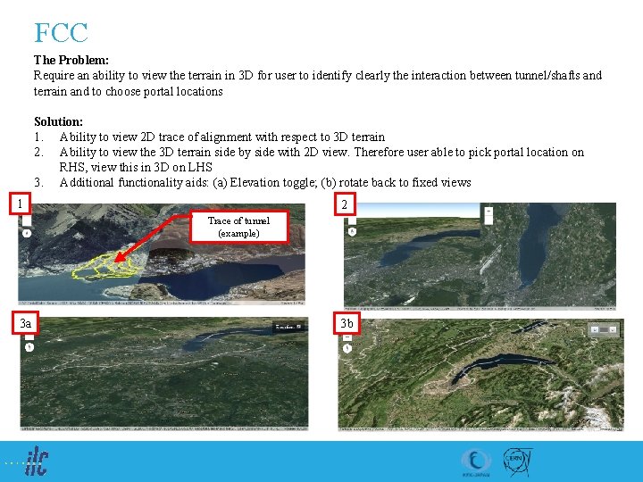 FCC The Problem: Require an ability to view the terrain in 3 D for