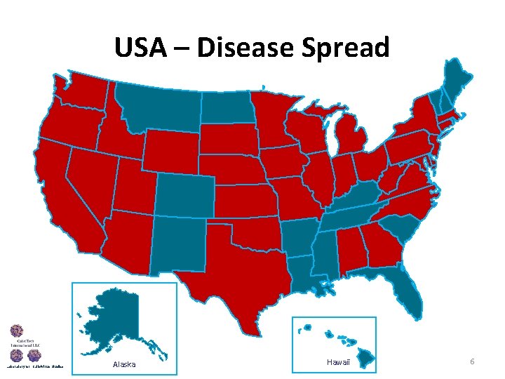 USA – Disease Spread Laboratory for Calicivirus Studies Alaska Hawaii 6 