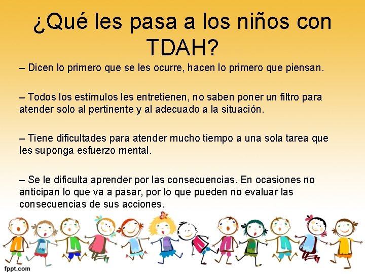 ¿Qué les pasa a los niños con TDAH? – Dicen lo primero que se