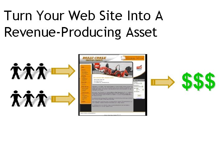 Turn Your Web Site Into A Revenue-Producing Asset $$$ 