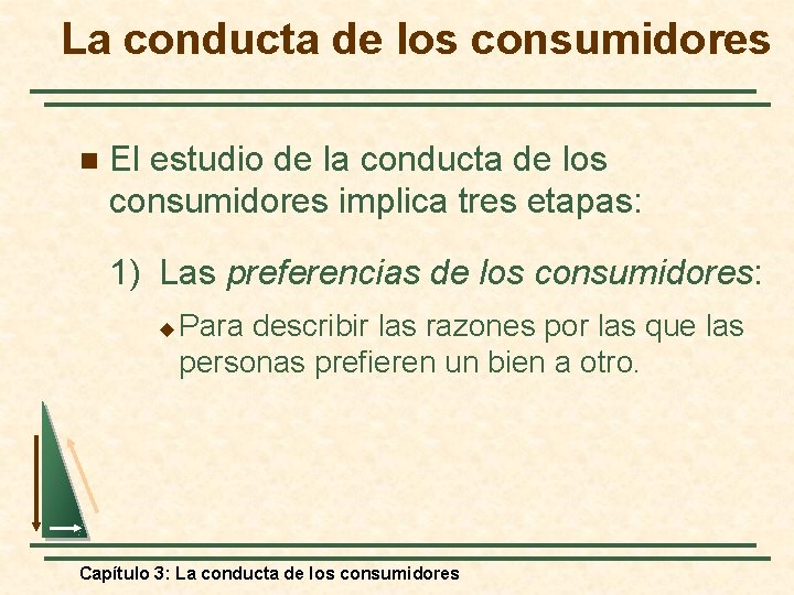 La conducta de los consumidores n El estudio de la conducta de los consumidores