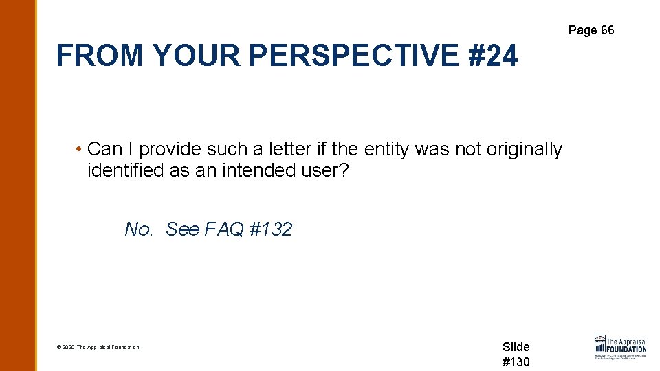 Page 66 FROM YOUR PERSPECTIVE #24 • Can I provide such a letter if