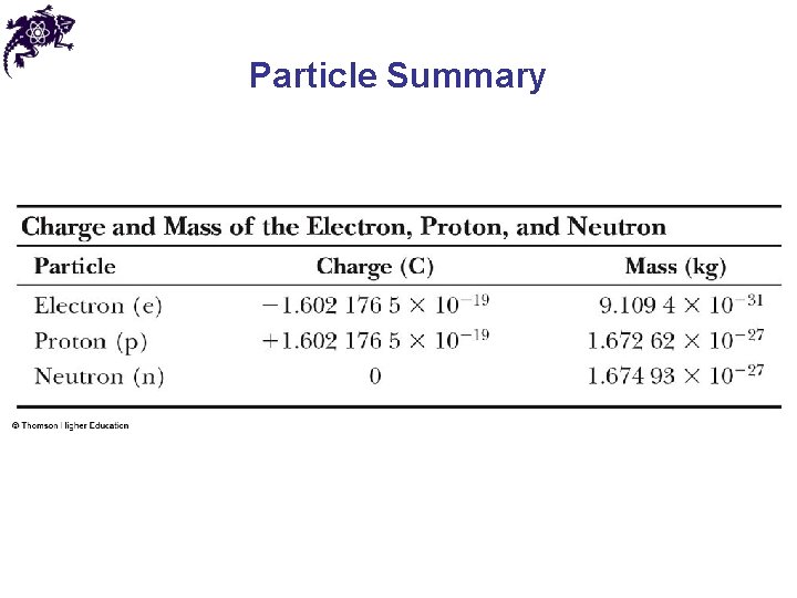 Particle Summary 