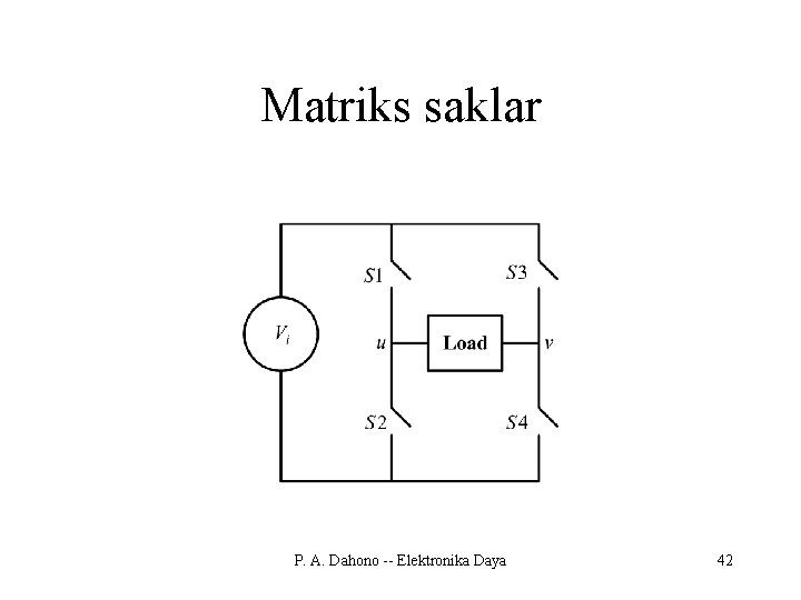 Matriks saklar P. A. Dahono -- Elektronika Daya 42 