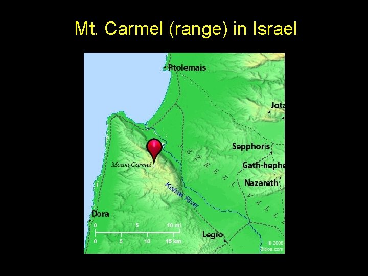 Mt. Carmel (range) in Israel 