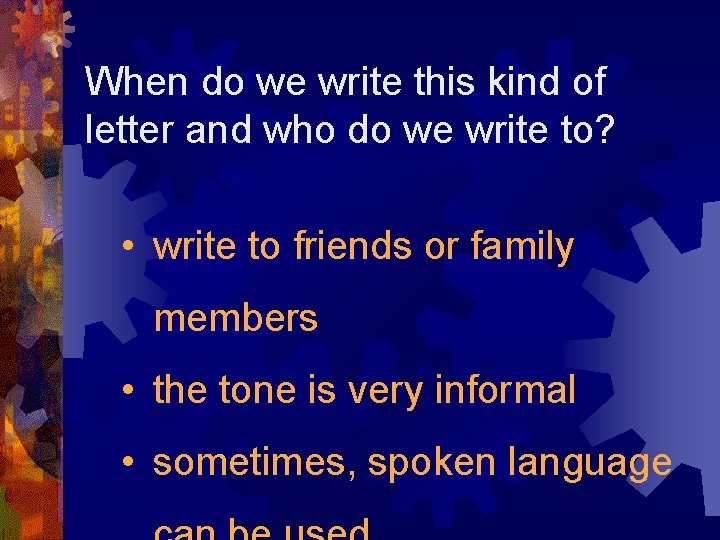 When do we write this kind of letter and who do we write to? When do we write this kind of letter and who do we write to?