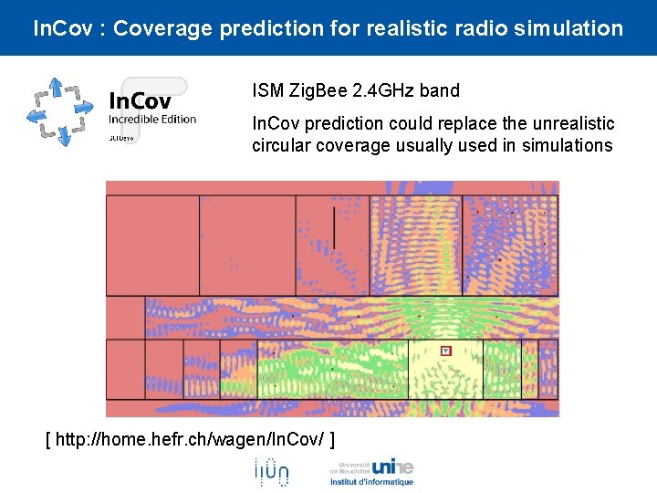 In. Cov : Coverage prediction for realistic radio simulation ISM Zig. Bee 2. 4