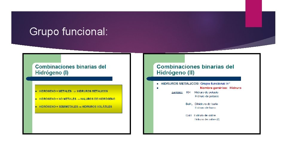 Grupo funcional: 