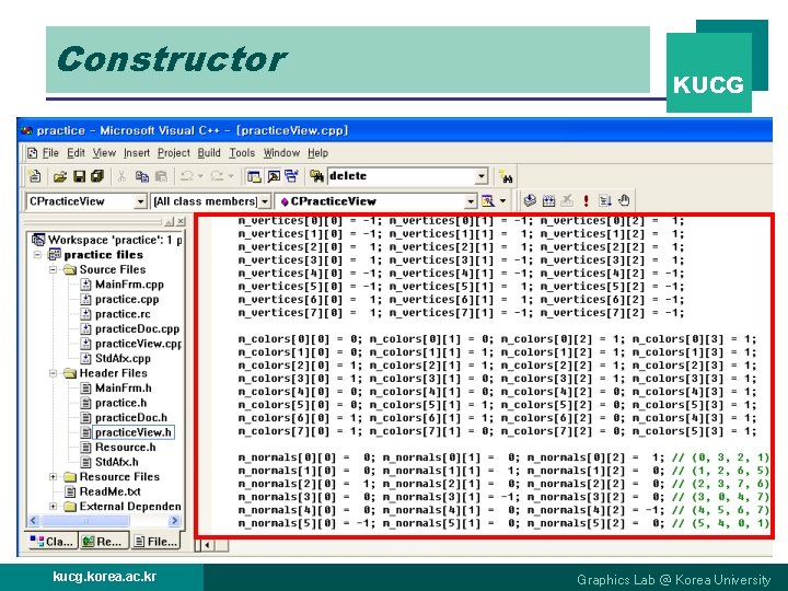 Constructor kucg. korea. ac. kr KUCG Graphics Lab @ Korea University 