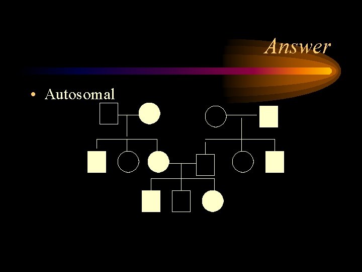 Answer • Autosomal 