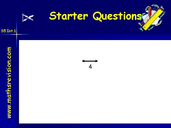 Starter Questions www. mathsrevision. com S 5 Int 1 4 01 -Nov-20 Created by