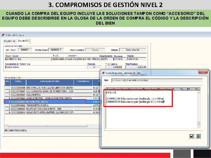 3. COMPROMISOS DE GESTIÓN NIVEL 2 CUANDO LA COMPRA DEL EQUIPO INCLUYE LAS SOLUCIONES