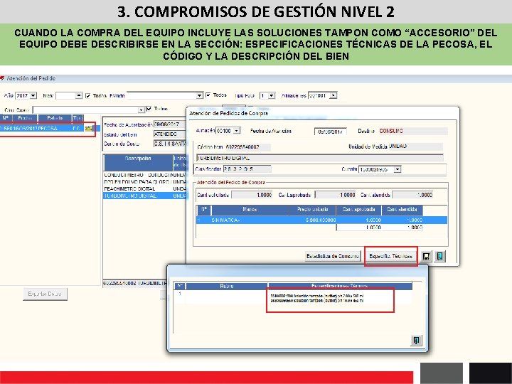 3. COMPROMISOS DE GESTIÓN NIVEL 2 CUANDO LA COMPRA DEL EQUIPO INCLUYE LAS SOLUCIONES