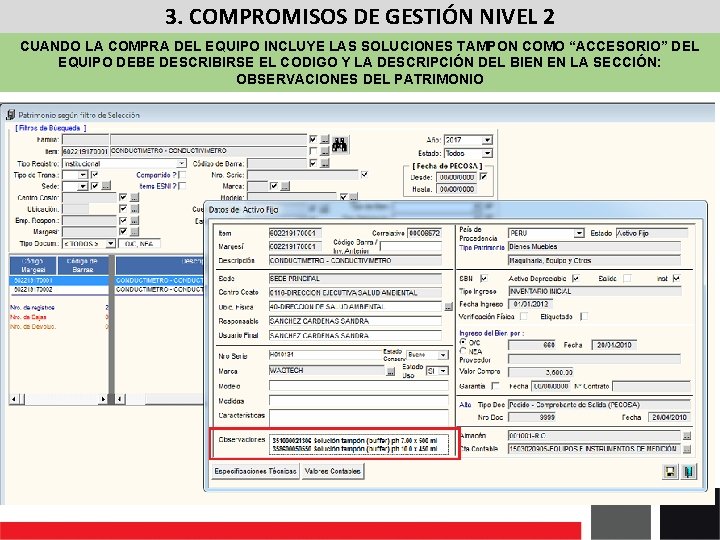 3. COMPROMISOS DE GESTIÓN NIVEL 2 CUANDO LA COMPRA DEL EQUIPO INCLUYE LAS SOLUCIONES