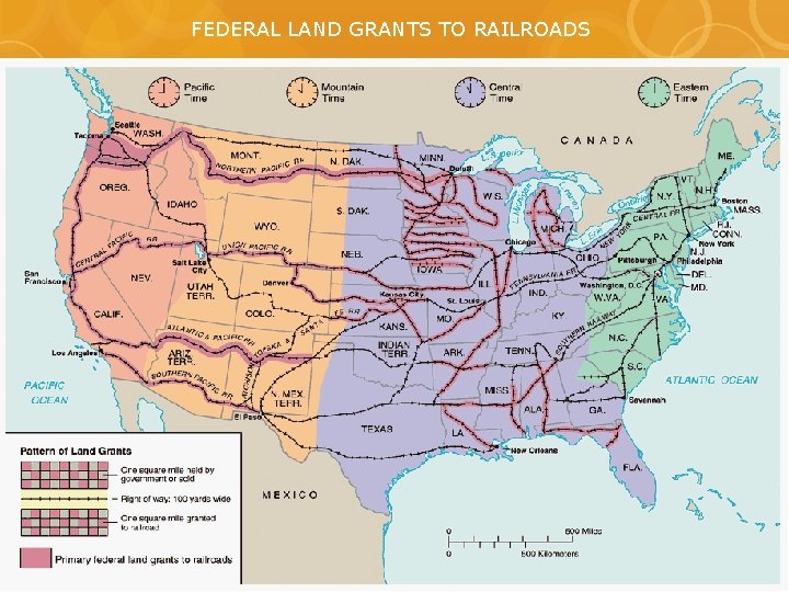 FEDERAL LAND GRANTS TO RAILROADS 