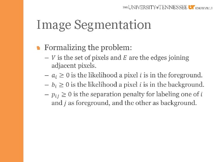 Image Segmentation § 