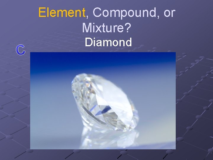 Element, Compound, or Mixture? Diamond 