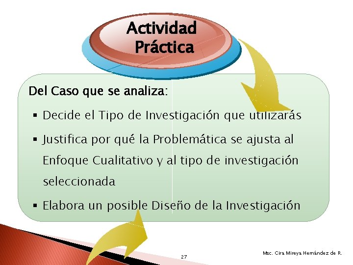 Actividad Práctica Del Caso que se analiza: Decide el Tipo de Investigación que utilizarás