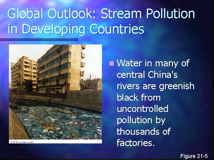 Global Outlook: Stream Pollution in Developing Countries n Water in many of central China's