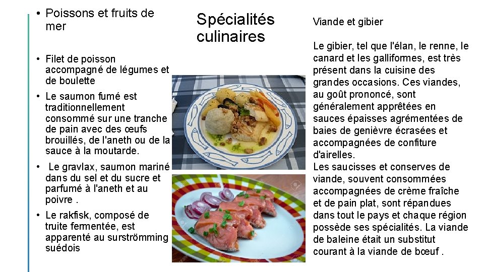  • Poissons et fruits de mer • Filet de poisson accompagné de légumes