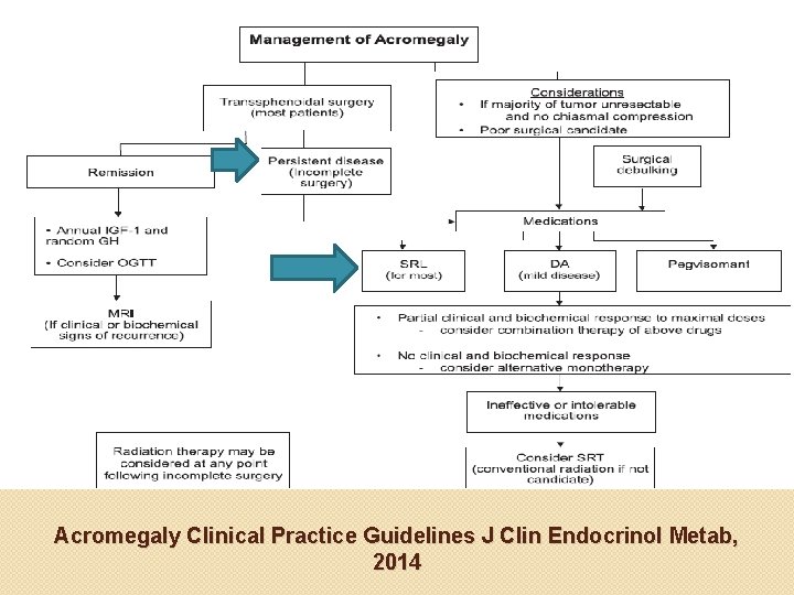 Acromegaly Clinical Practice Guidelines J Clin Endocrinol Metab, 2014 