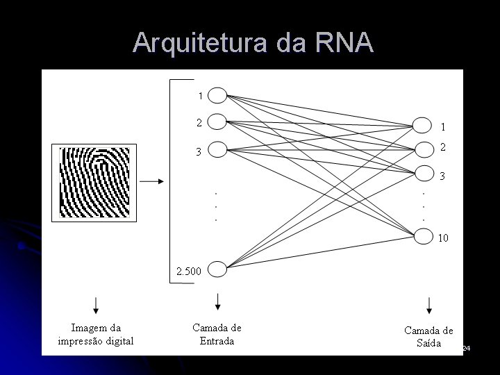 Arquitetura da RNA 24 