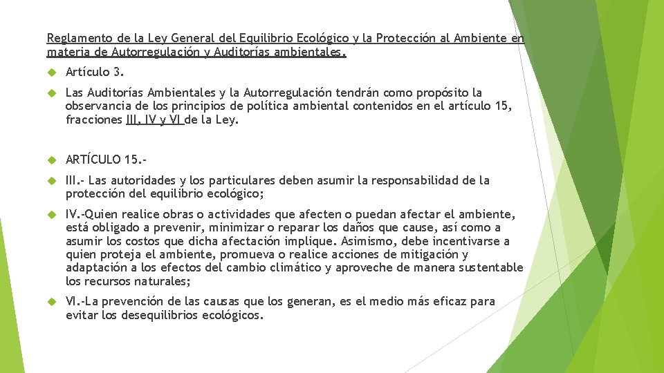 Reglamento de la Ley General del Equilibrio Ecológico y la Protección al Ambiente en