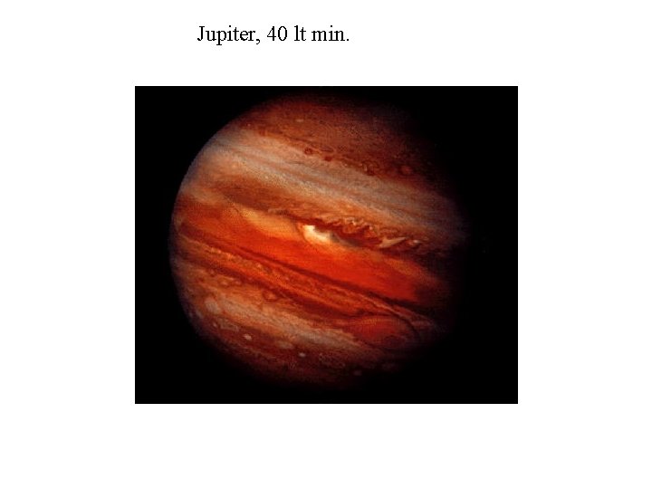 Jupiter, 40 lt min. 