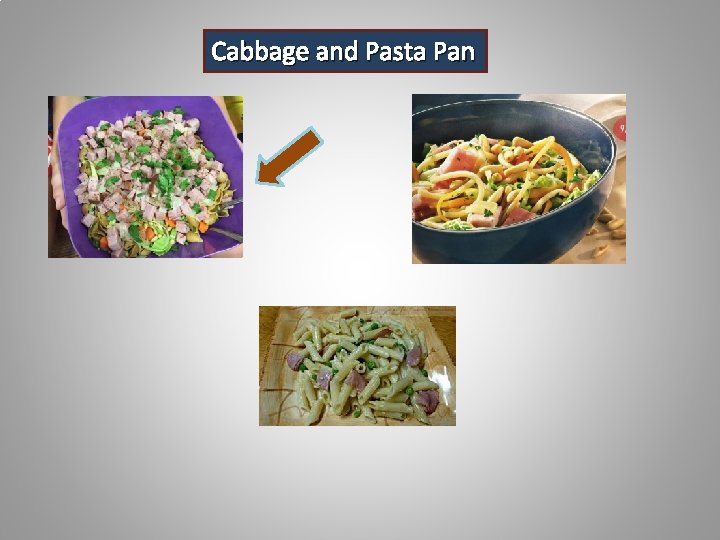 Cabbage and Pasta Pan 