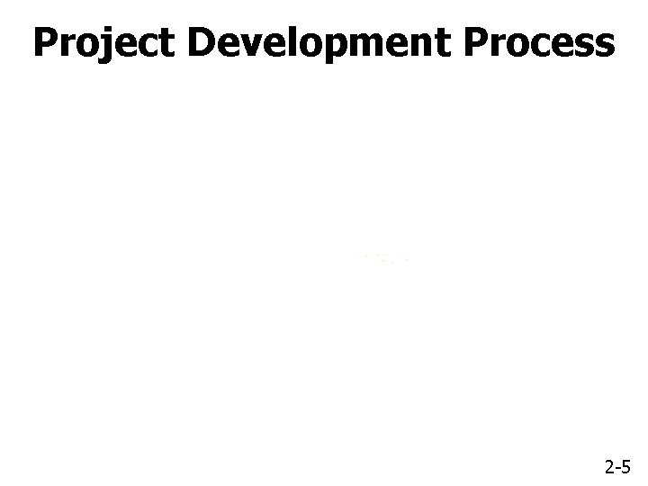 Project Development Process 2 -5 