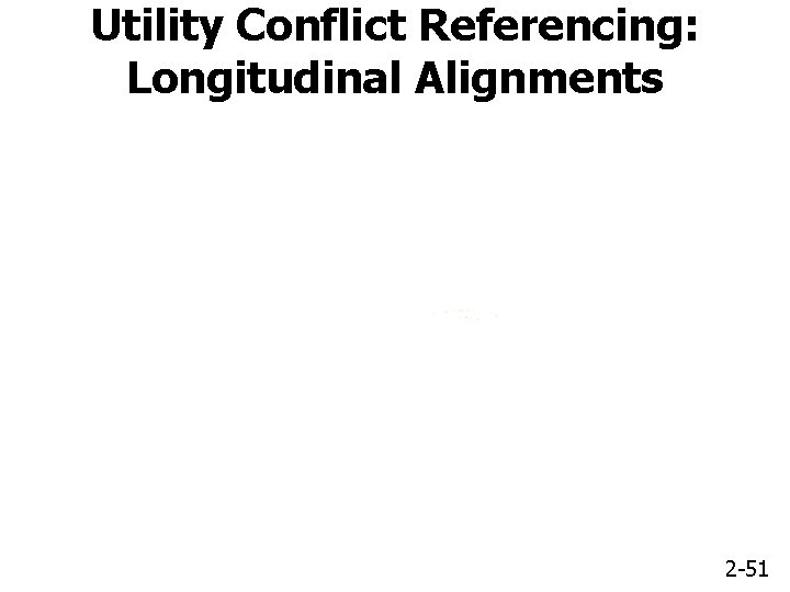 Utility Conflict Referencing: Longitudinal Alignments 2 -51 