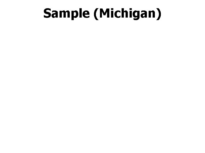 Sample (Michigan) 2 -58 