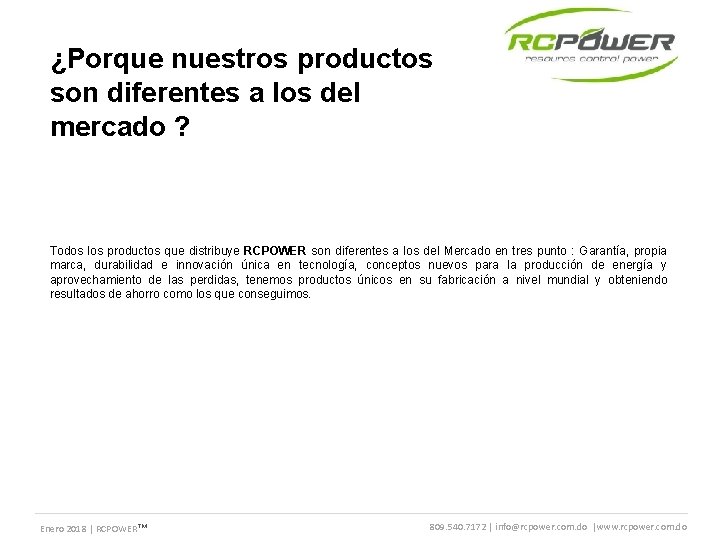 ¿Porque nuestros productos son diferentes a los del mercado ? Todos los productos que