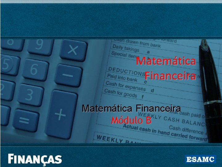 Matemática Financeira Módulo B 