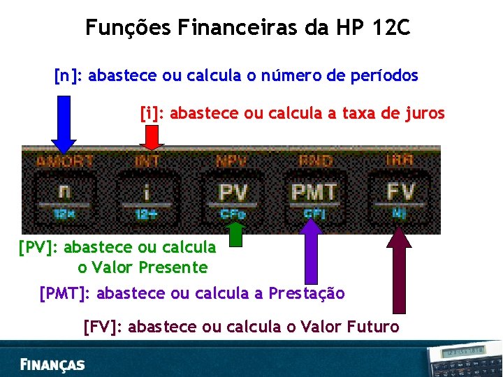 Funções Financeiras da HP 12 C [n]: abastece ou calcula o número de períodos